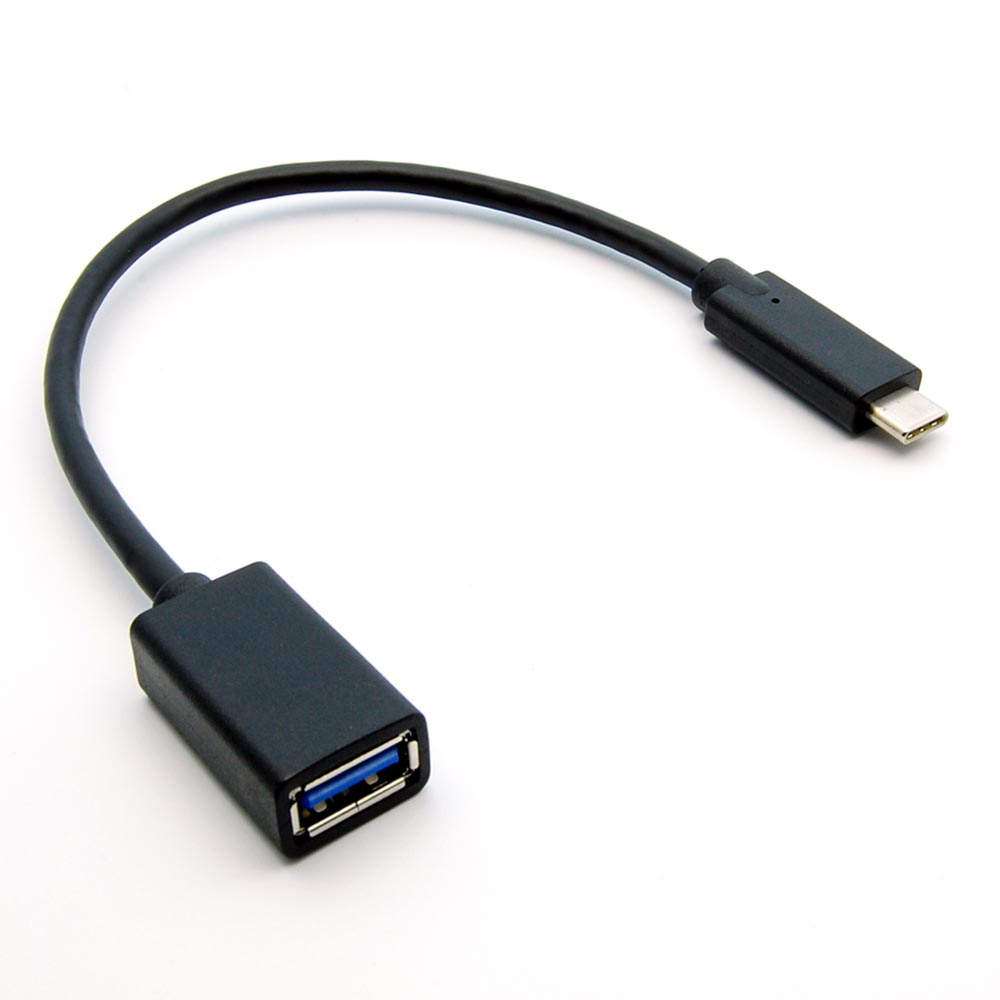 Photos - Cable (video, audio, USB) QVS USB Type C Male to USB3.0 (G1) A-Female with 8" Cable CC2231MF 
